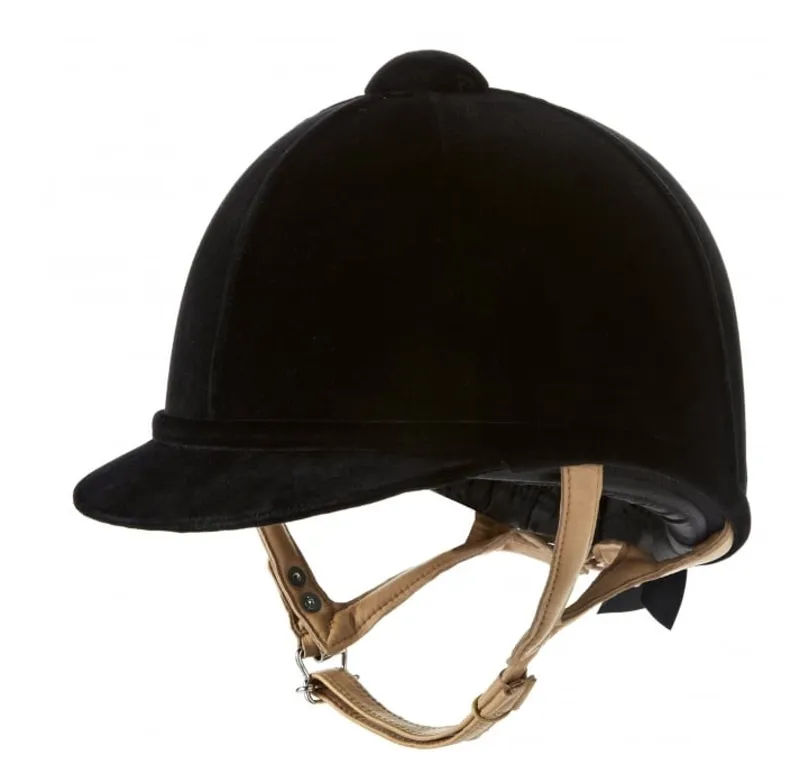 Charles Owen Fian Riding Hat in Black